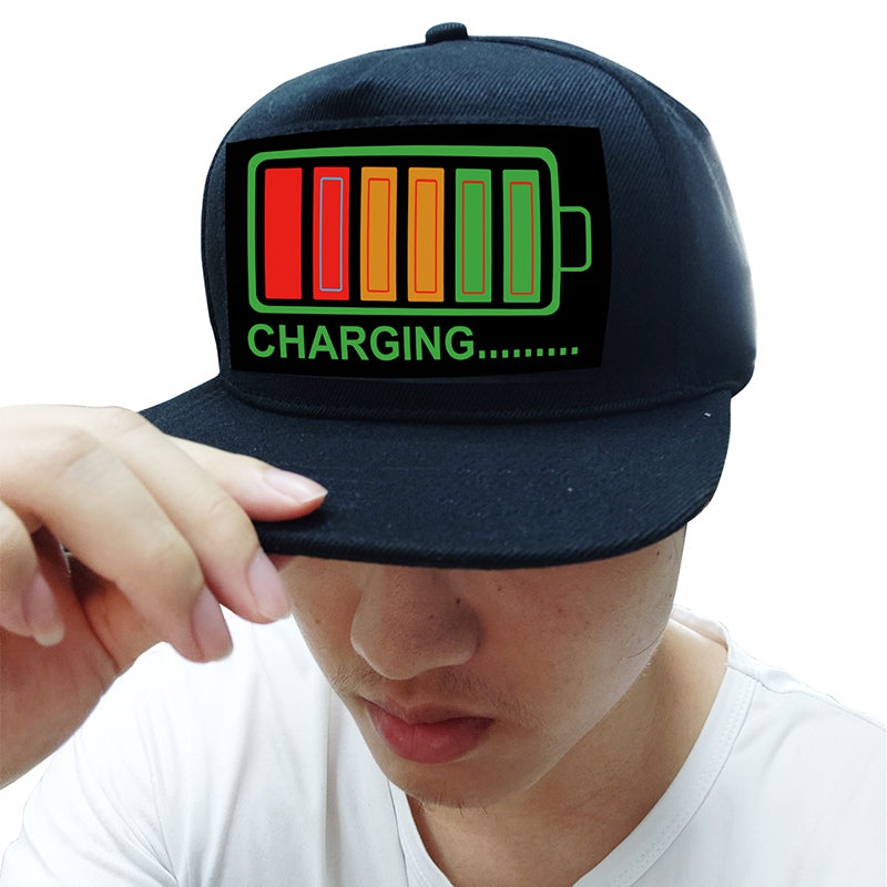 LED Hat - Images react to sound- Great Gift For DJ's