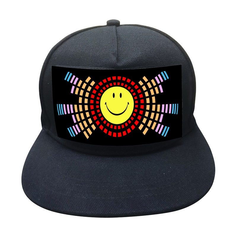 LED Hat - Images react to sound- Great Gift For DJ's