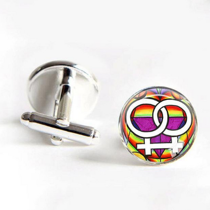 Gay Pride Cufflinks- Man Or Woman