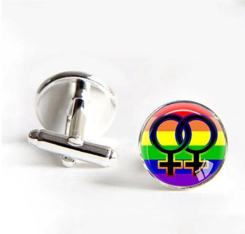 Gay Pride Cufflinks- Man Or Woman