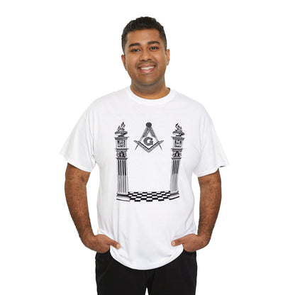 Master Mason Classic Two Side Print Unisex Heavy Cotton Tee