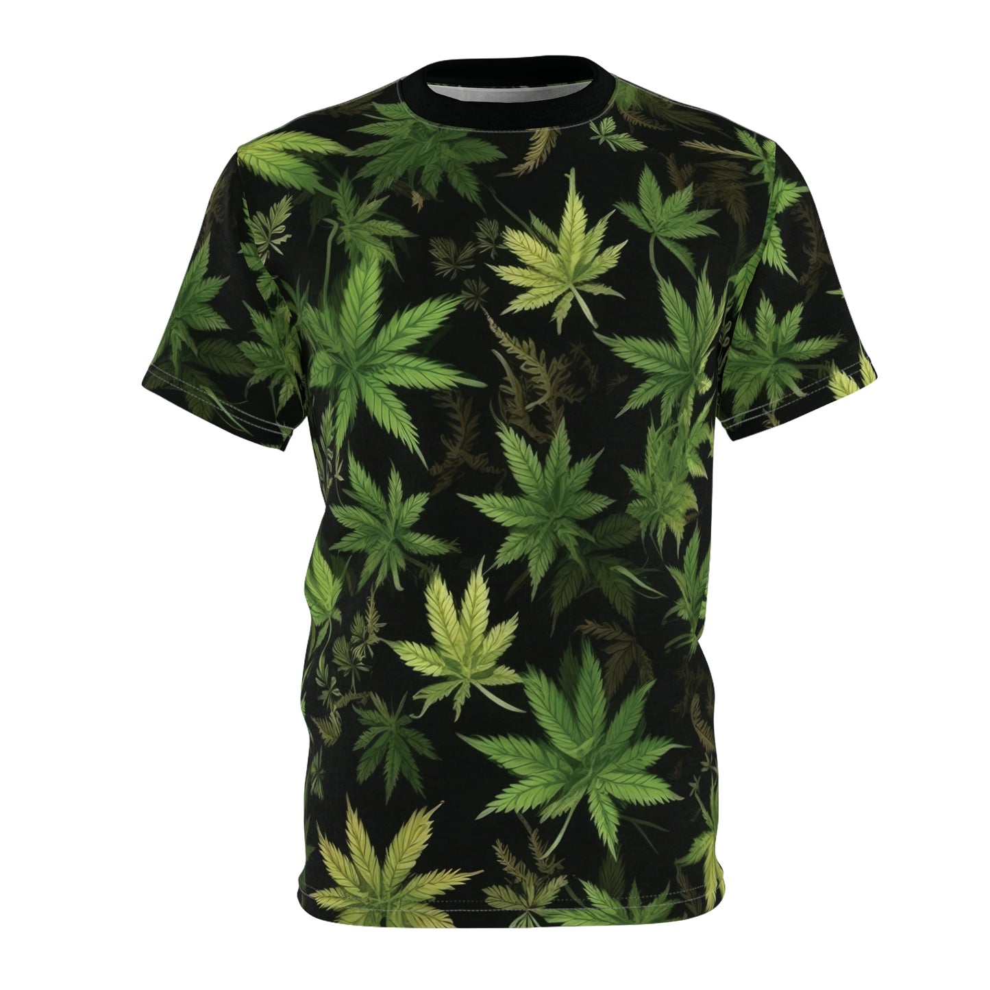 Weed Printed Adult Unisex Cut & Sew Tee All Over Print