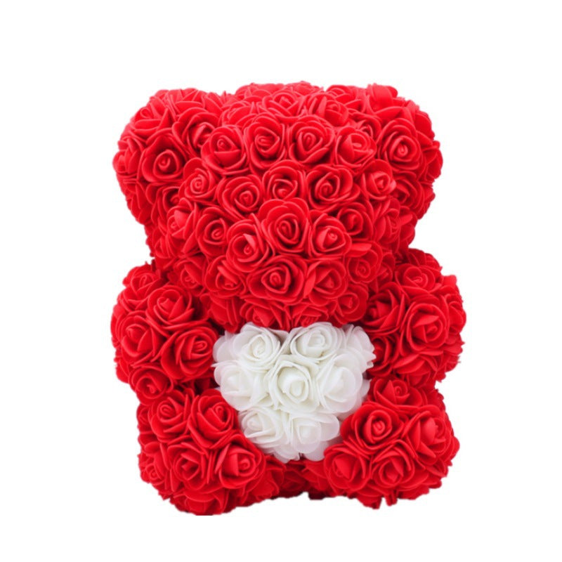 Easter Gift Rose Bear Eternal Flower Rose Teddy Bear PE Foam Bear from 9.843" Valentines Day