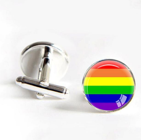 Gay Pride Cufflinks- Man Or Woman