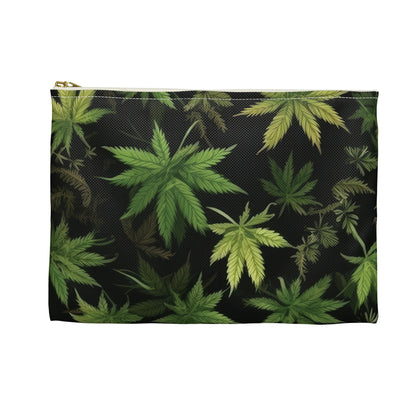 Weed Printed All Over Print Accessory Pouch