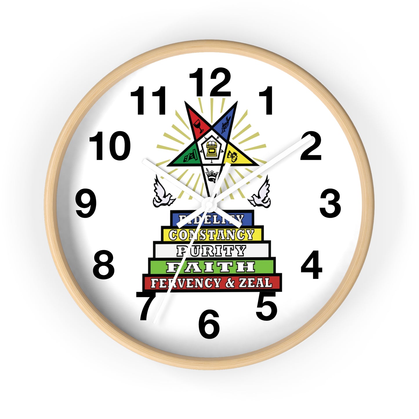 Order Of The Eastern Stars / OES Wall Clock