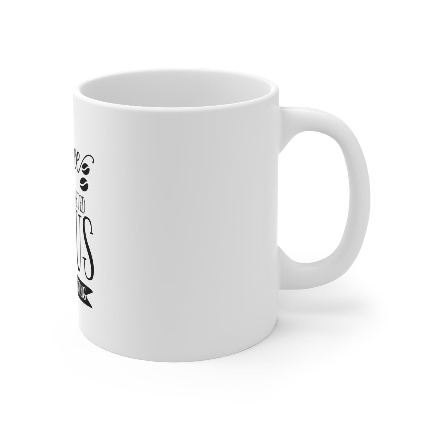 Coffee Gets Me Started, Jesus Gets Me Going Taza de cerámica 11 oz