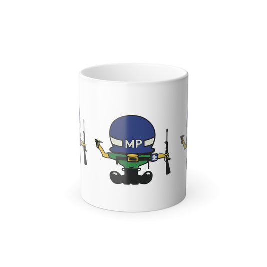 Cartoon MP Military Police Color Morphing Mug, 11oz