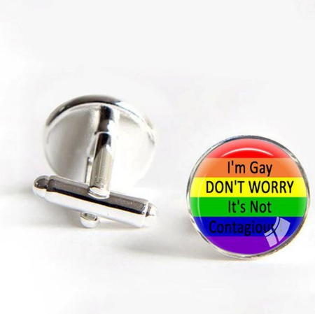 Gay Pride Cufflinks- Man Or Woman