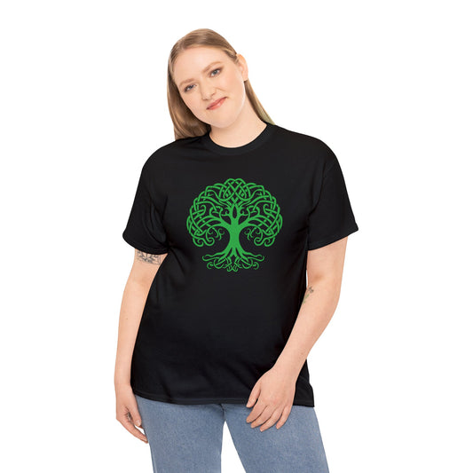 Celtic Tree Of Life- St. Patricks' Day Parade Unisex Heavy Cotton Tee