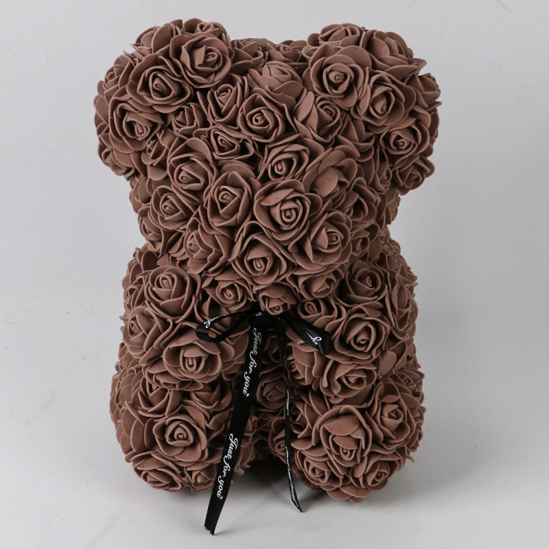 Easter Gift Rose Bear Eternal Flower Rose Teddy Bear PE Foam Bear from 9.843" Valentines Day