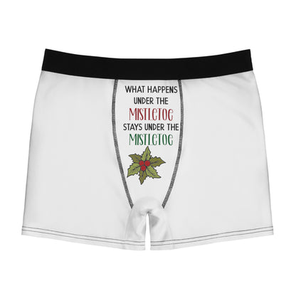 What Happens Under The Mistletoe..  Men's Boxer Briefs