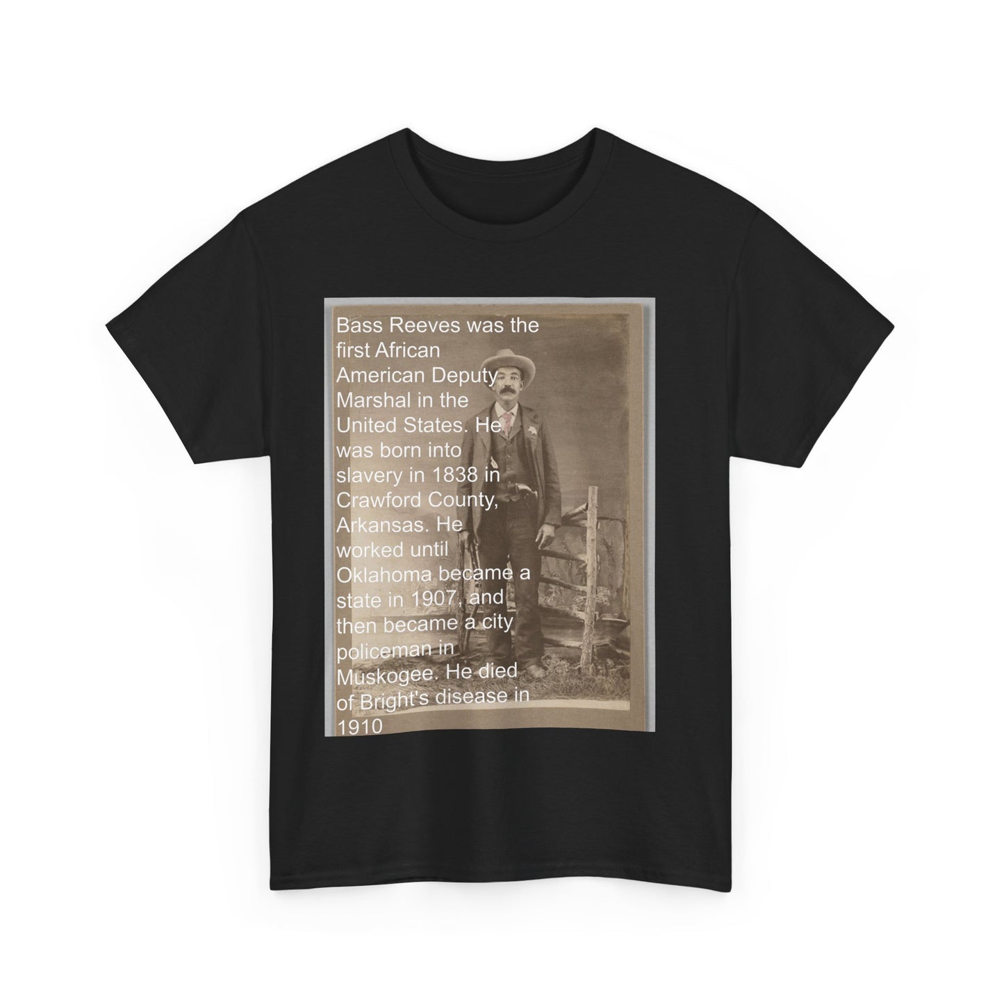 Black History US Marshal Bass Reeves Tee