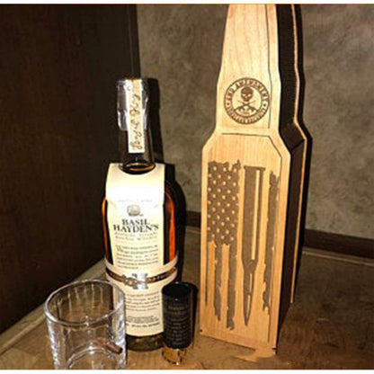 2nd Amendment Wine Wooden Gift Box Perfect For Small Bottles Or Stash