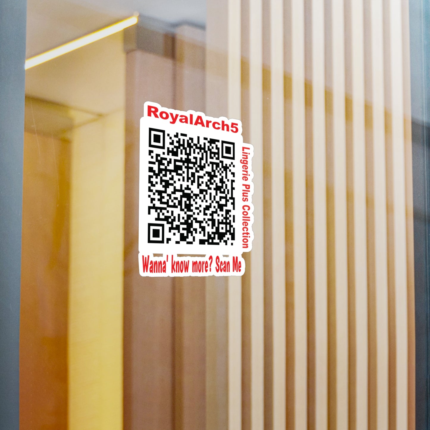 Custom QR Code Kiss-Cut Vinyl Decals