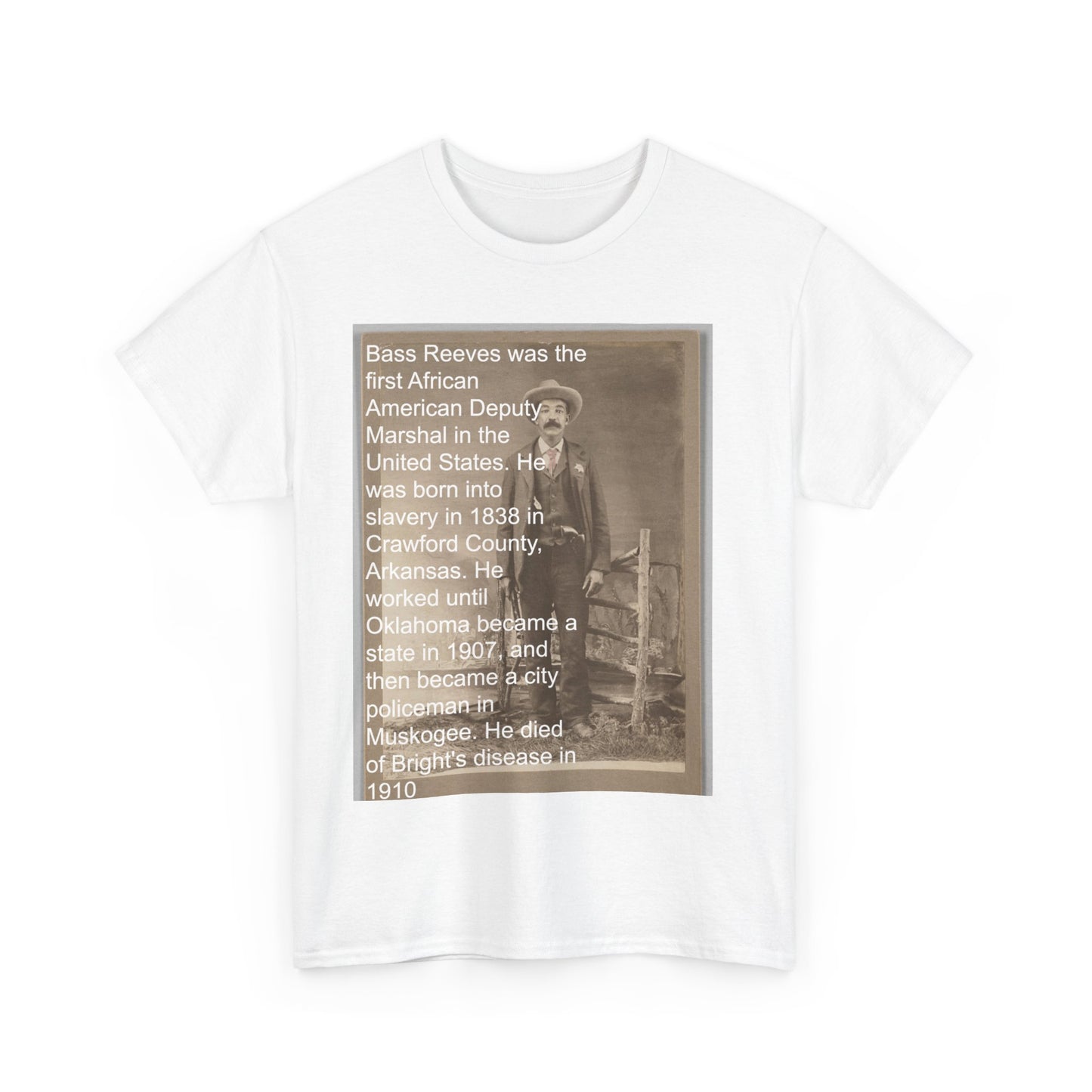 Black History US Marshal Bass Reeves Tee