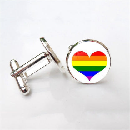 Gay Pride Cufflinks- Man Or Woman