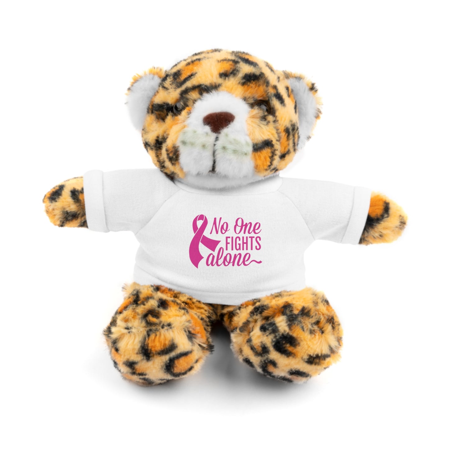 No One Fights Alone' Cancer massage Stuffed Animals with Tee