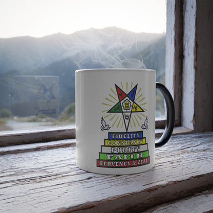 OES/ Order Of The Eastern Stars Color Morphing Mug, 11oz Coffee Mug