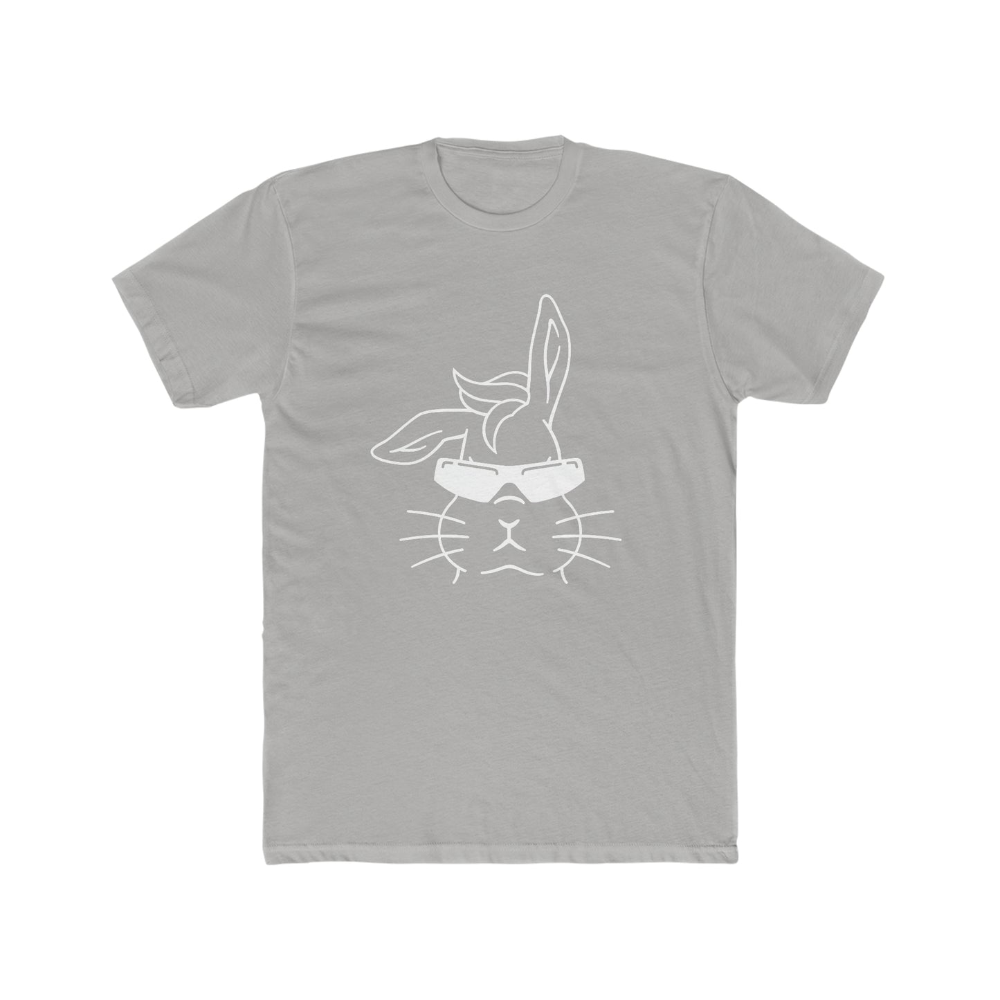 Cool Bunny Easter  Unisex Cotton Crew Tee