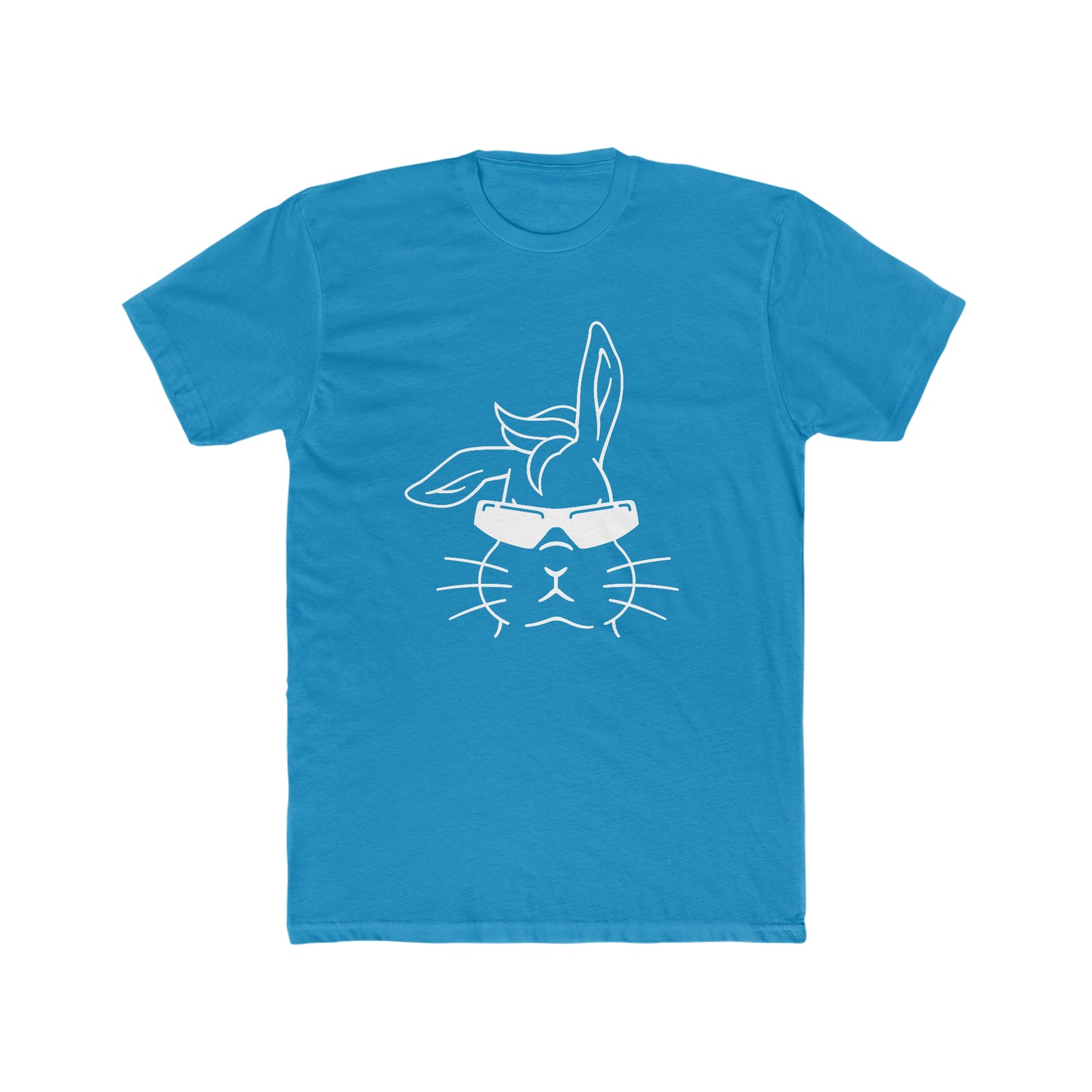 Cool Bunny Easter  Unisex Cotton Crew Tee