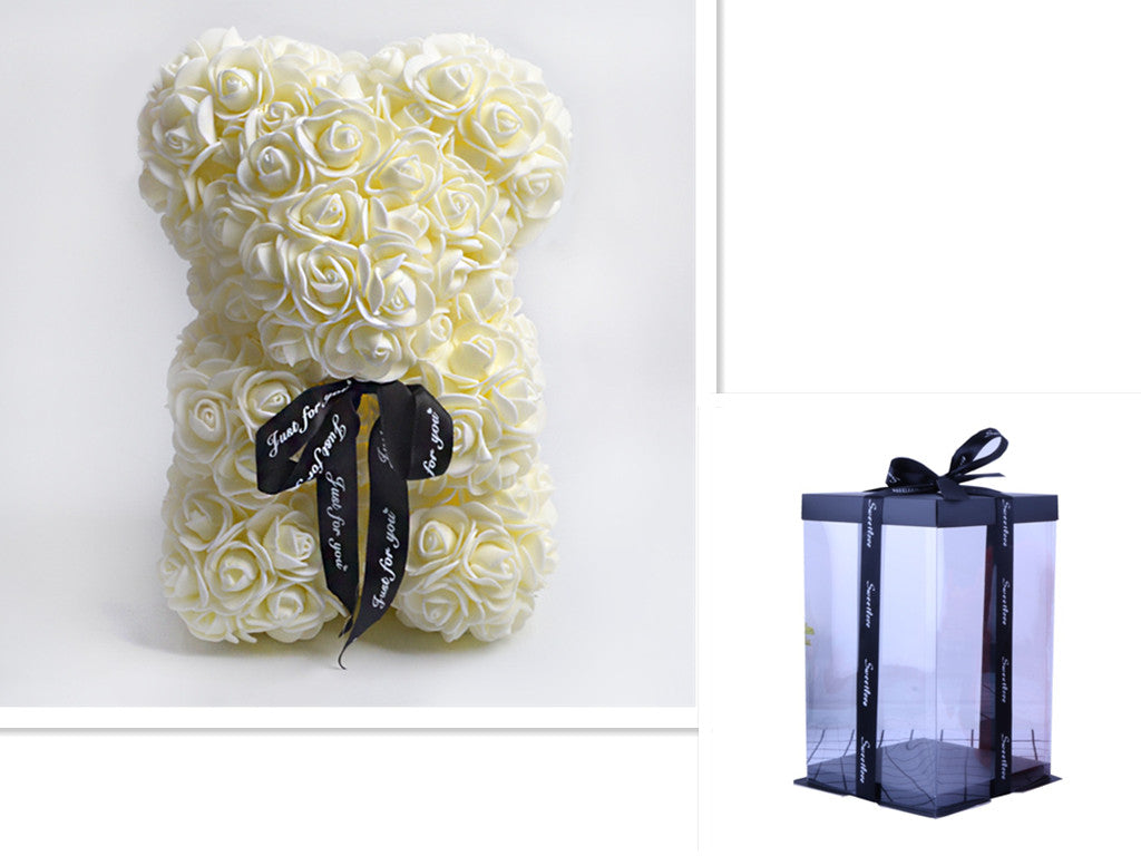 Easter Gift Rose Bear Eternal Flower Rose Teddy Bear PE Foam Bear from 9.843" Valentines Day