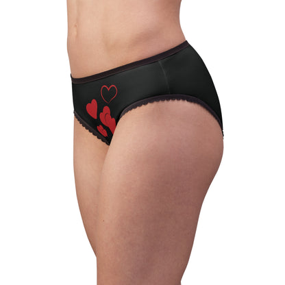 Valentines , Hearts Women's Briefs All Over Print