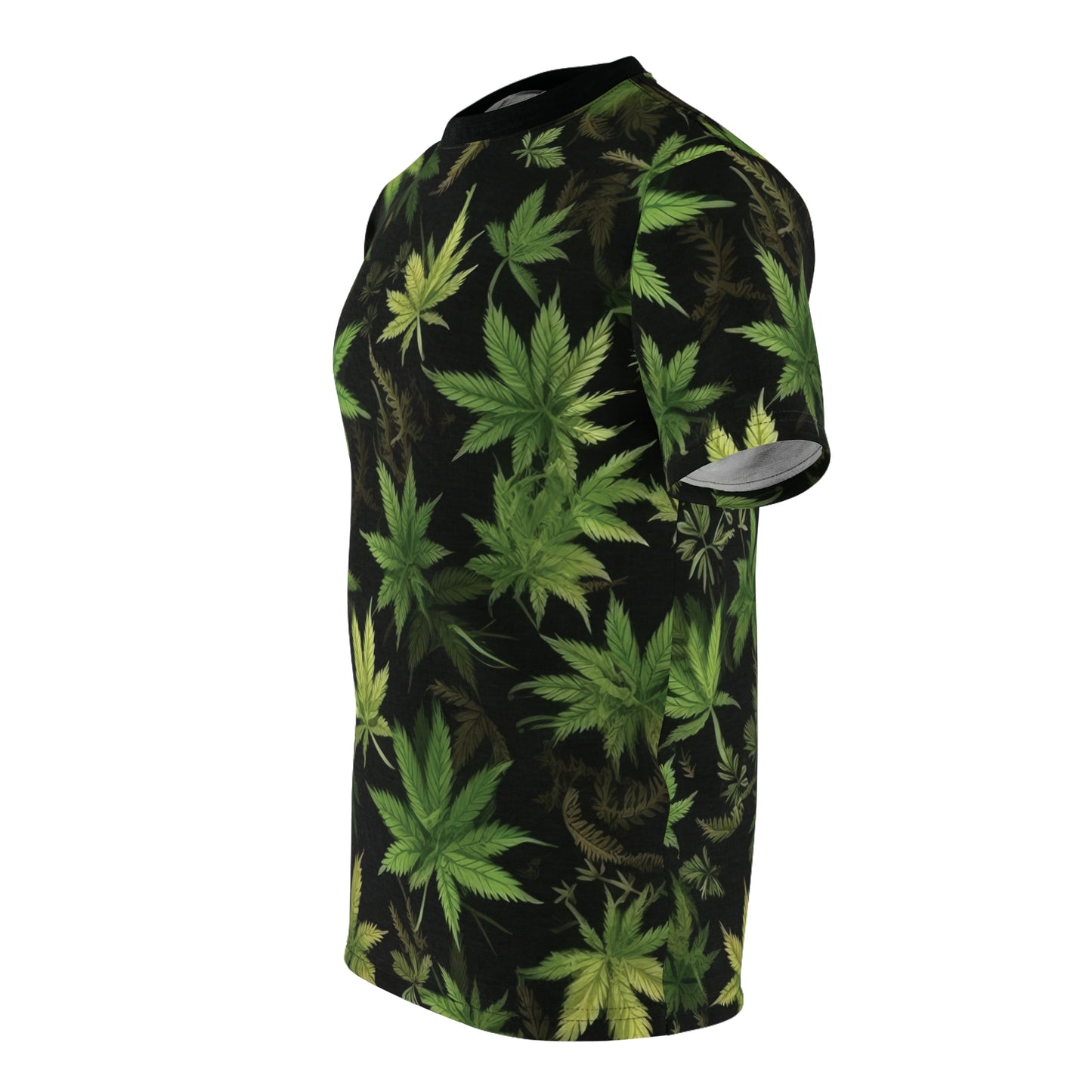 Weed Printed Adult Unisex Cut & Sew Tee All Over Print