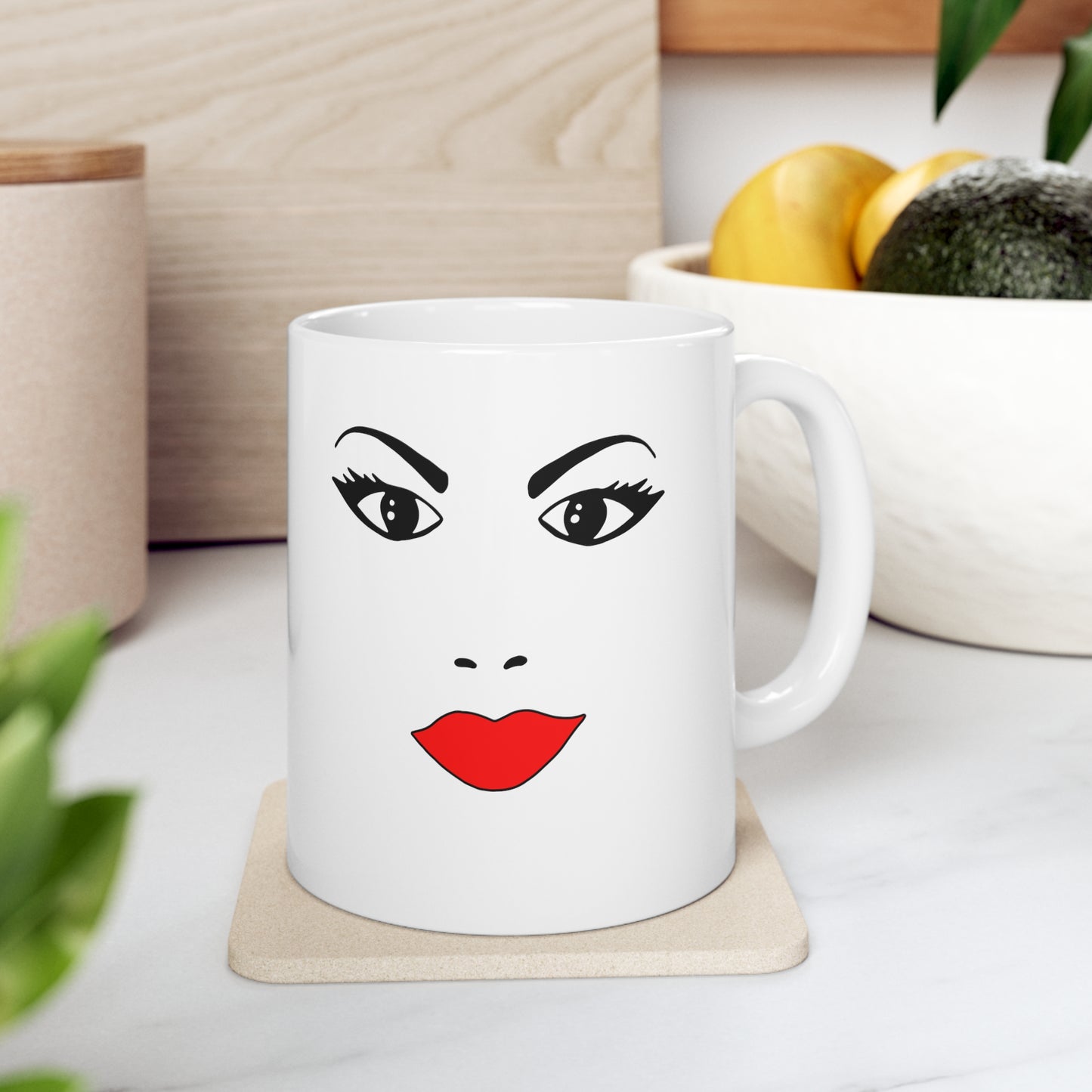 Halloween Sexy Witch Face- 11oz Coffee, Coco, Tea Mug Ceramic Mug 11oz