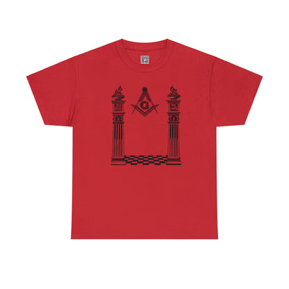 Master Mason Classic Two Side Print Unisex Heavy Cotton Tee