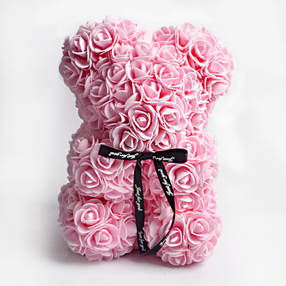 Easter Gift Rose Bear Eternal Flower Rose Teddy Bear PE Foam Bear from 9.843" Valentines Day