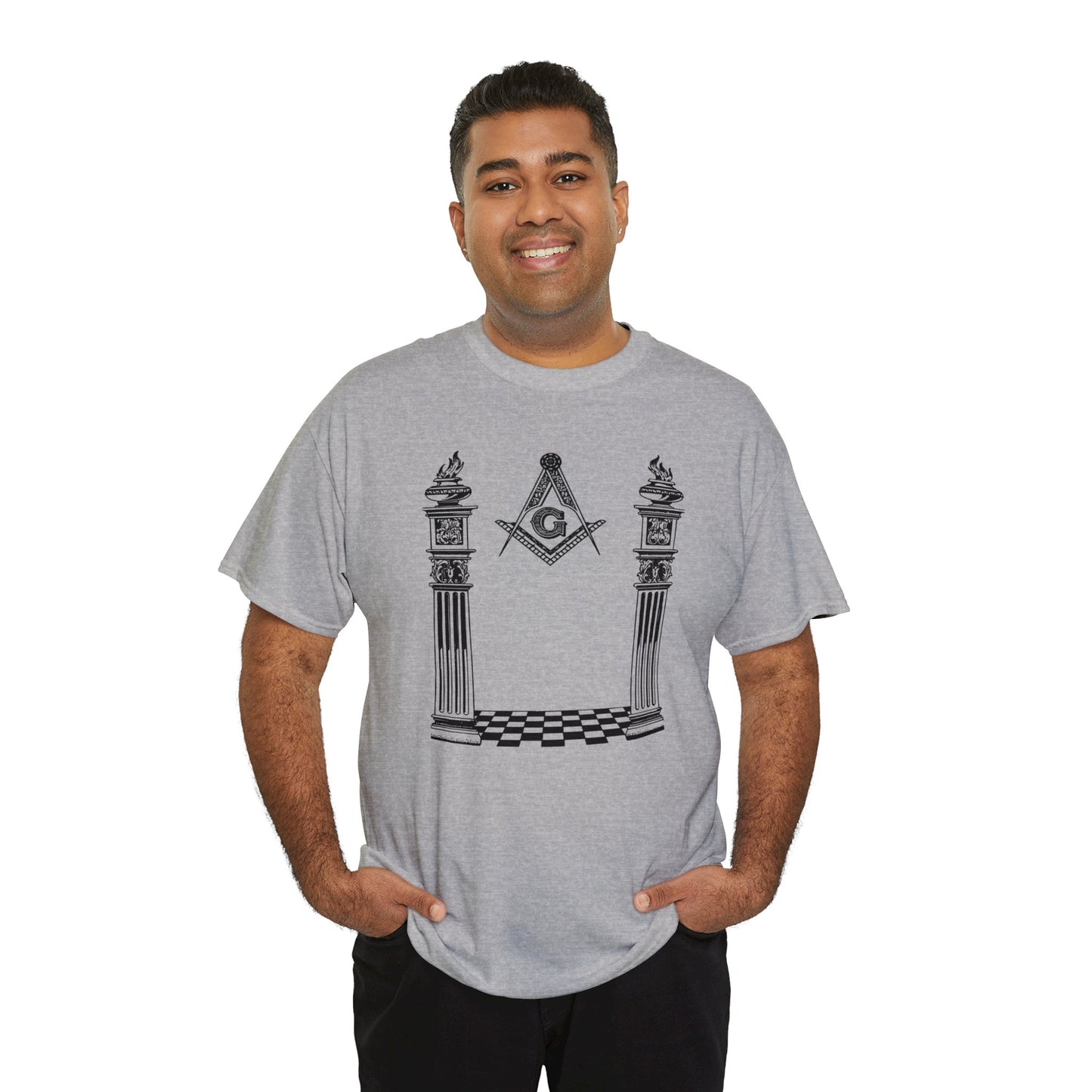 Master Mason Classic Two Side Print Unisex Heavy Cotton Tee