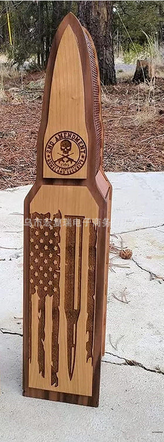 2nd Amendment Wine Wooden Gift Box Perfect For Small Bottles Or Stash