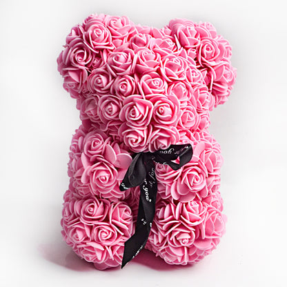 Easter Gift Rose Bear Eternal Flower Rose Teddy Bear PE Foam Bear from 9.843" Valentines Day