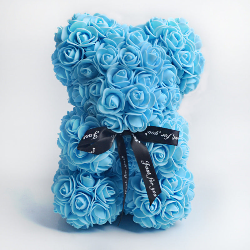 Easter Gift Rose Bear Eternal Flower Rose Teddy Bear PE Foam Bear from 9.843" Valentines Day