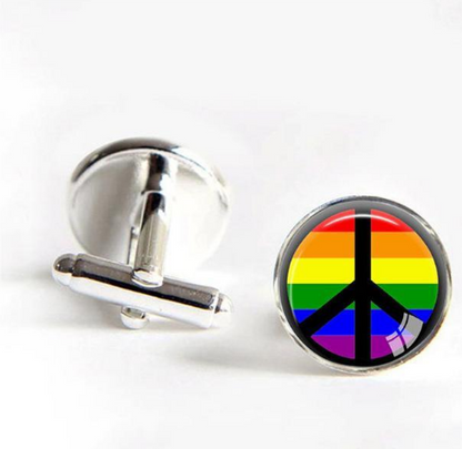 Gay Pride Cufflinks- Man Or Woman