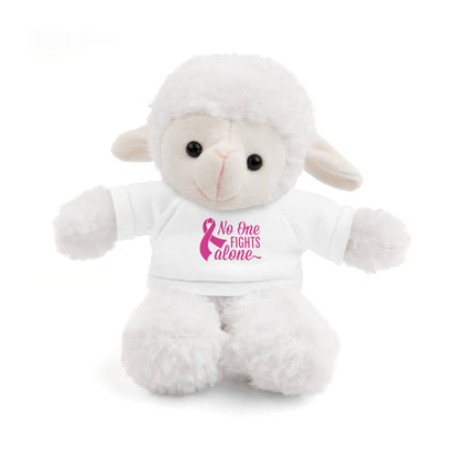 No One Fights Alone' Cancer massage Stuffed Animals with Tee