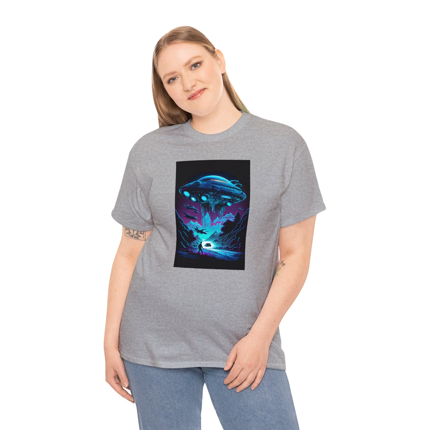 UFO Sighting  Unisex Heavy Cotton Tee