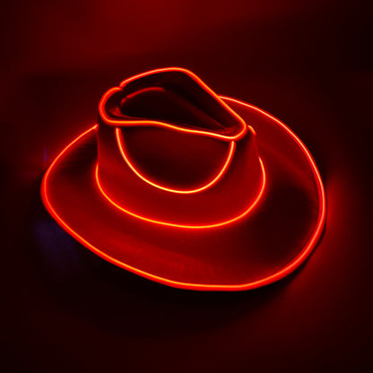 Party/ Dancer/ Sports Fan LED Wireless or Wired Fluorescent Colorful Cowboy Flashing Hat