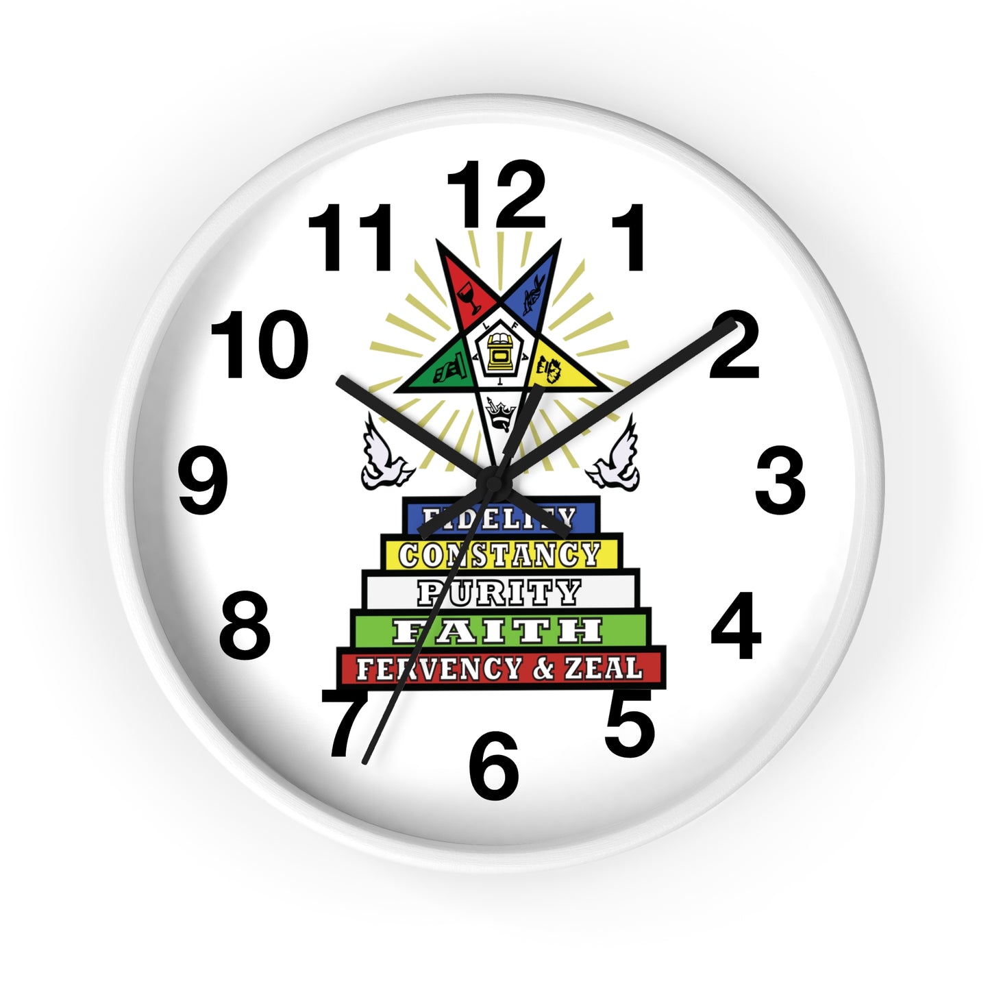 Order Of The Eastern Stars / OES Wall Clock