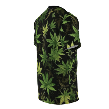 Weed Printed Adult Unisex Cut & Sew Tee All Over Print