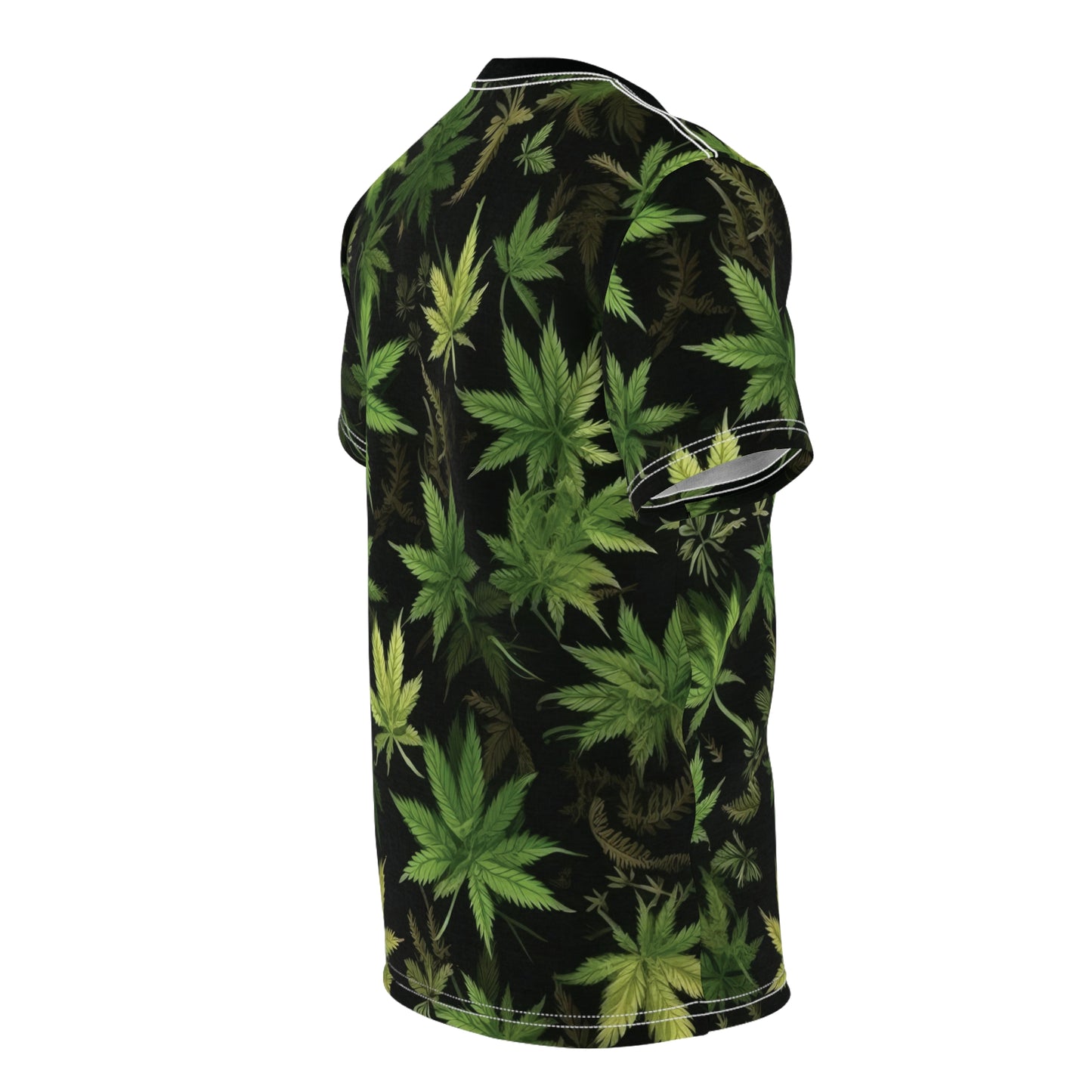 Weed Printed Adult Unisex Cut & Sew Tee All Over Print