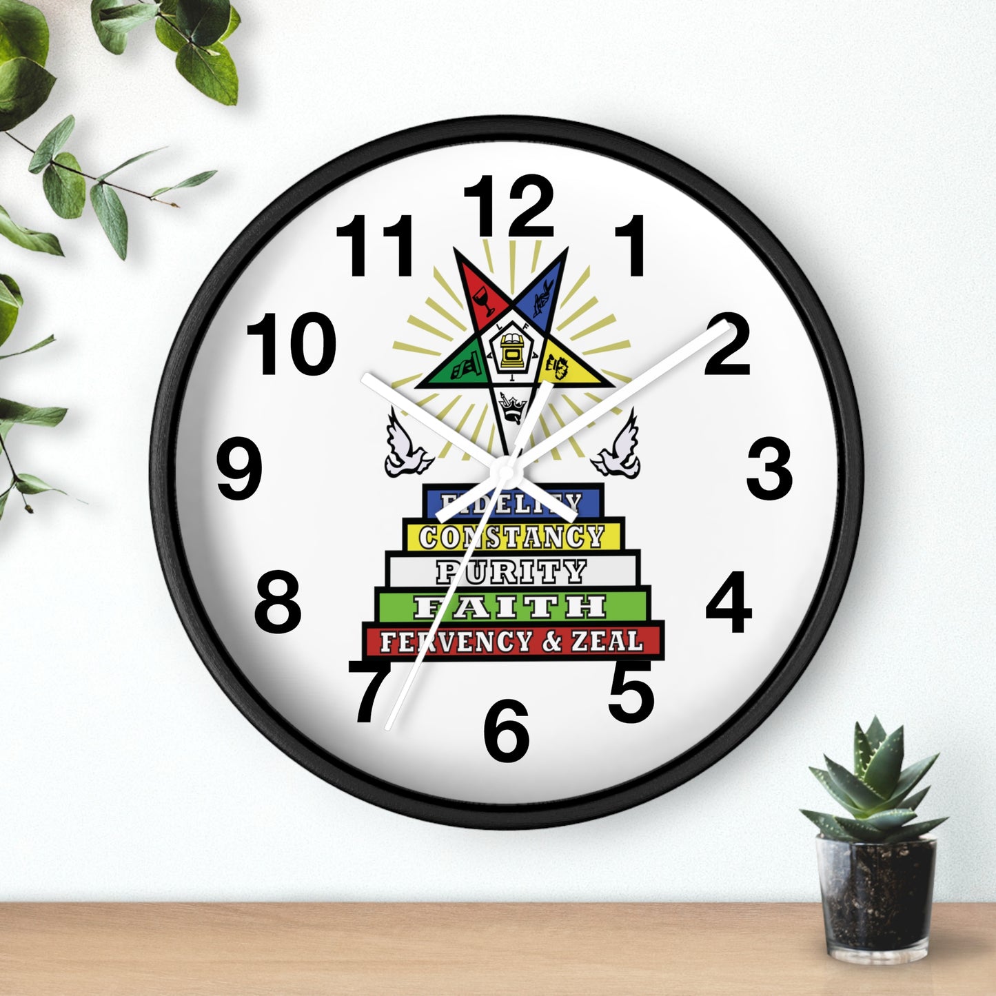 Order Of The Eastern Stars / OES Wall Clock