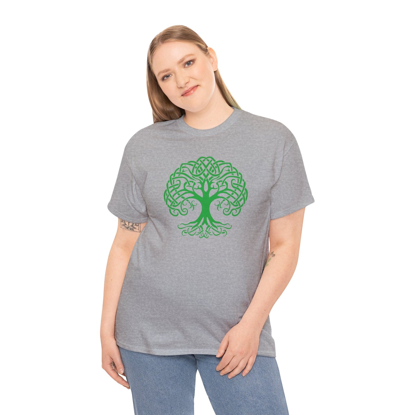 Celtic Tree Of Life- St. Patricks' Day Parade Unisex Heavy Cotton Tee