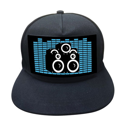 LED Hat - Images react to sound- Great Gift For DJ's