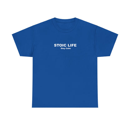 Stoic Life stay calm T-Shirt, Meditation Shirt, Mindfulness Tee, Zen Apparel, Yoga Top, Mental Health Clothing