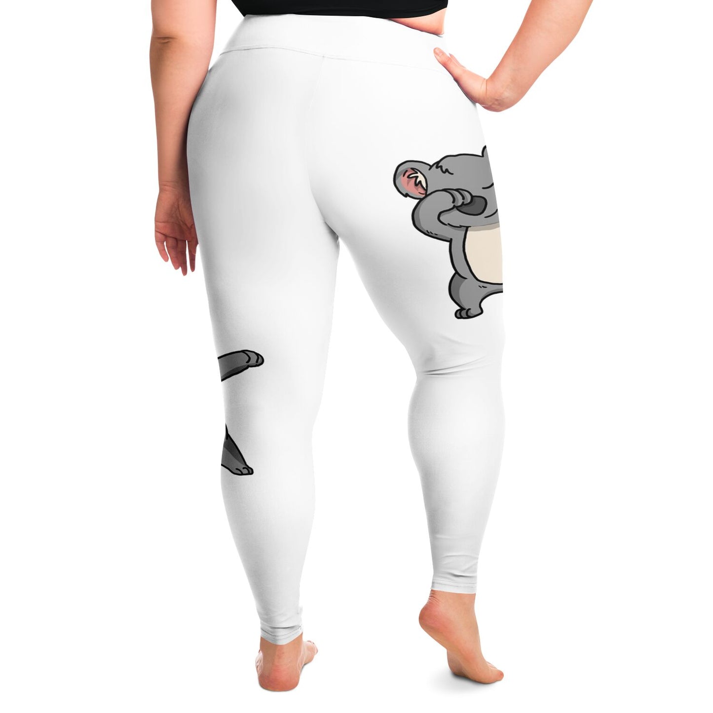 Panda Print Womans Plus Size Leggings