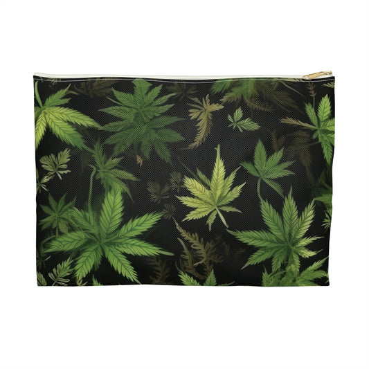 Weed Printed All Over Print Accessory Pouch