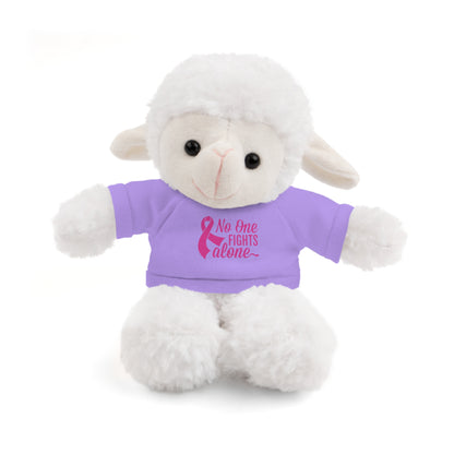 No One Fights Alone' Cancer massage Stuffed Animals with Tee