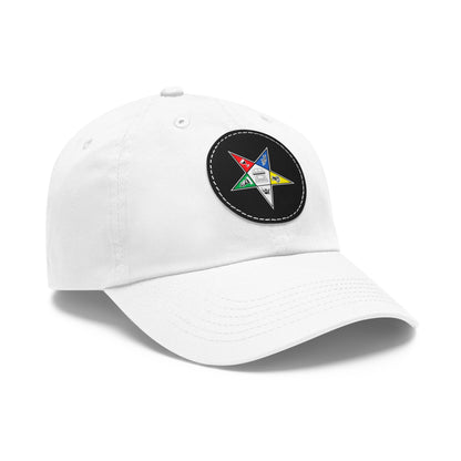 Order Of The Eastern Stars /OES Hat with Leather Patch (Round Patch)